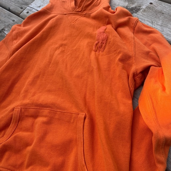Polo by Ralph Lauren Men's Vibrant Orange Hoodie - Picture 9 of 11